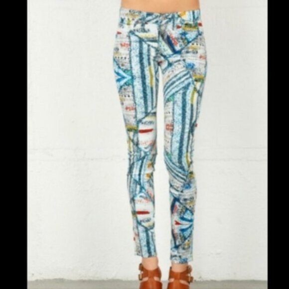 Rag & Bone Women's Surf Knit Legging Jeans Multicolor Print Size 27 - Picture 3 of 16